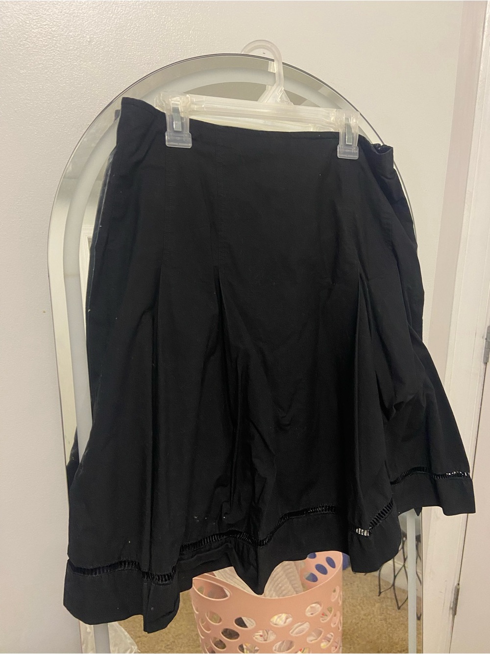 Express Black Skirt with Detail